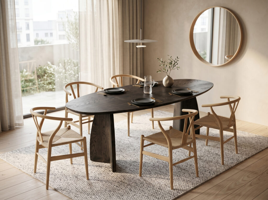 Hrast masivni stol - Vellaro oak